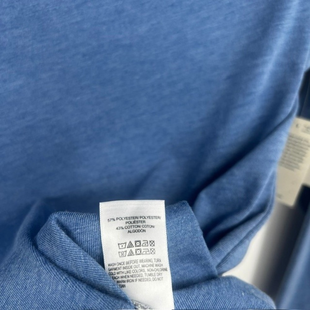 NWT Lucky Brand Men's Venice Burnout Long Sleeve Blue Henley Shirt Size XL - Picture 5 of 7